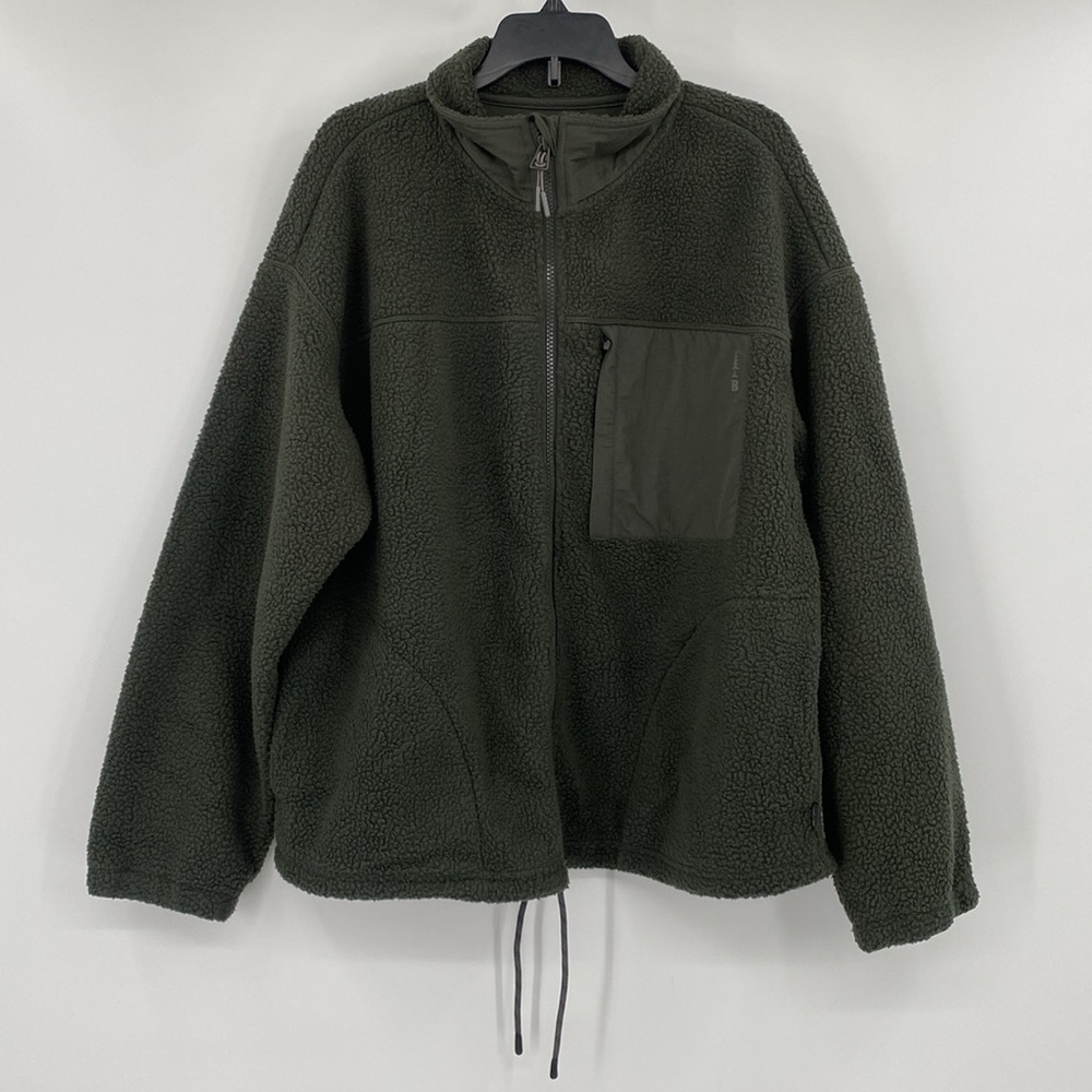 Bass Outdoors Women’s Green Coastal Sherpa Fleece Jacket Size XS - Picture 2 of 10